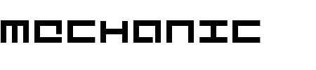 Mecha Schriftart