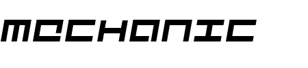 Mecha Italic Schriftart