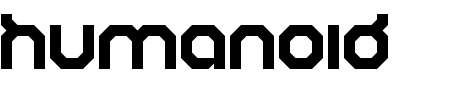 Font Humanoid: Mehr Infos & Zeichen Übersicht TTF: Humanoid Font