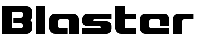 TTF: Blaster Schriftart