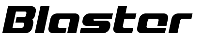 Blaster Italic Schriftart
