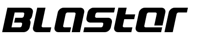 Blaster Eternal Italic Schriftart