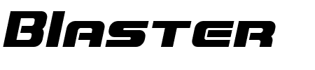 Blaster Infinite Italic Schriftart
