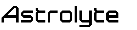 Font Astrolyte: Mehr Infos & Zeichen Übersicht TTF: Astrolyte Font