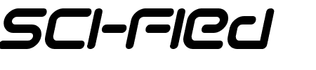 Sci-Fied Italic Schriftart