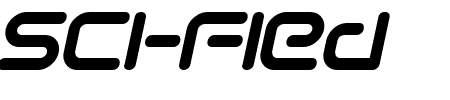 Sci-Fied Italic Schriftart