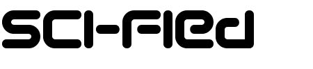 Sci-Fied Bold Schriftart