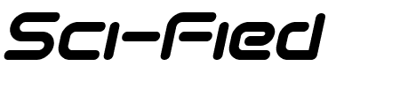 Sci-Fied 2002 Italic Schriftart