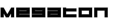 Megaton Heavy Schriftart