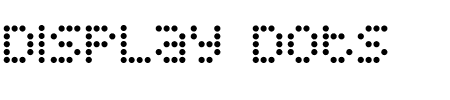 Font Display Dots: Mehr Infos & Zeichen Übersicht TTF: Display Dots Font