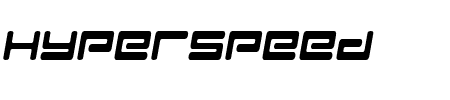 Schriftart Hyperspeed: Mehr Infos & Vorschau Generator TTF: Hyperspeed Schriftart