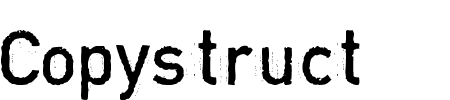 Schriftart Copystruct: Mehr Infos & Vorschau Generator TTF: Copystruct Schriftart
