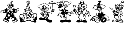 Font Clowners: Mehr Infos & Zeichen Übersicht TTF: Clowners Font