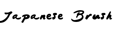 TTF: Japanese Brush Schriftart