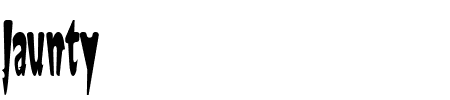 Schriftart Jaunty: Mehr Infos & Zeichen Übersicht TTF: Jaunty Schriftart