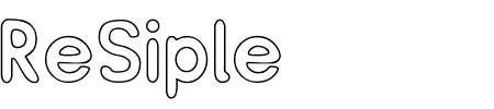 ReSiple Bold Outline Schriftart