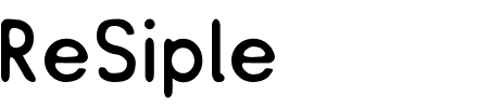 ReSiple Rounded Schriftart