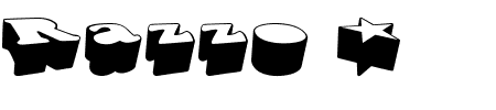 Font Razzo: Mehr Infos & Zeichen Übersicht TTF: Razzo Font