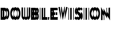 Schriftart DoubleVision: Mehr Infos & Vorschau Generator TTF: DoubleVision Schriftart