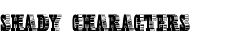 Font Shady Characters: Mehr Infos & Zeichen Übersicht TTF: Shady Characters Font