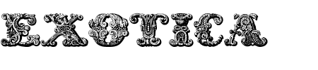 Schriftart Exotica: Mehr Infos & Vorschau Generator TTF: Exotica Schriftart
