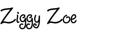 TTF: Ziggy Zoe Schriftart