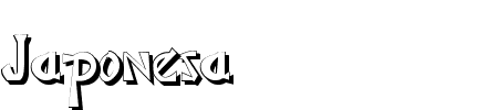 Japonesa Shadow Schriftart