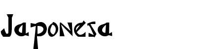 Japonesa Schriftart