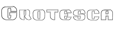 TTF: Grotesca 3D Schriftart