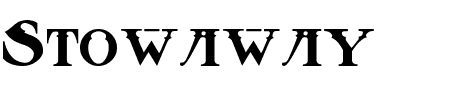 Schriftart Stowaway: Mehr Infos & Vorschau Generator TTF: Stowaway Schriftart