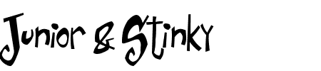 TTF: Junior & Stinky Schriftart