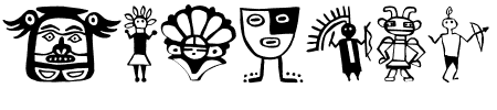 Schriftart Tribalistica Figures: Mehr Infos & Vorschau Generator TTF: Tribalistica Figures Schriftart
