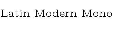 Latin Modern Mono Prop Light 10 Regular Schriftart