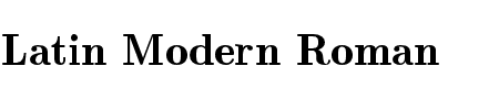 Latin Modern Roman Demi 10 Regular Schriftart