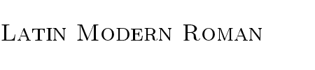 Latin Modern Roman Caps 10 Regular Schriftart