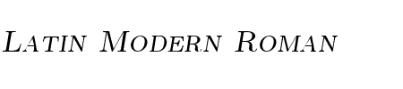 Latin Modern Roman Caps 10 Oblique Schriftart