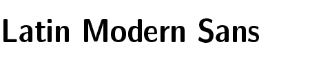 Latin Modern Sans Demi Condensed 10 Regu Schriftart