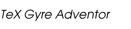 TeX Gyre Adventor Oblique Schriftart