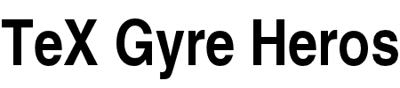 TeX Gyre Heros Condensed Bold Schriftart