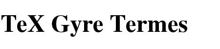 TeX Gyre Termes Bold Schriftart