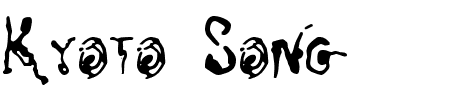 Schriftart Kyoto Song: Mehr Infos & Vorschau Generator TTF: Kyoto Song Schriftart