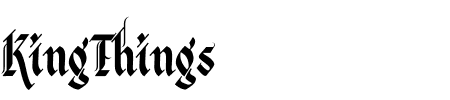 Schriftart KingThings: Mehr Infos & Vorschau Generator TTF: KingThings Schriftart
