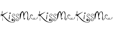 Schrift KissMeKissMeKissMe: Mehr Infos & Zeichen Übersicht TTF: KissMeKissMeKissMe Schrift