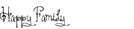 TTF: Happy Family Schriftart