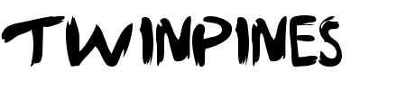 TTF: Twinpines Schriftart