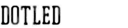 Schriftart Dotled: Mehr Infos & Vorschau Generator TTF: Dotled Schriftart