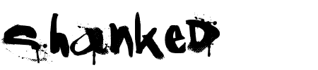 TTF: Shanked Schriftart