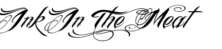 TTF: Ink In The Meat Schriftart