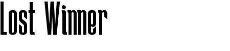 TTF: Lost Winner Font