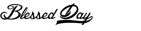 TTF: Blessed Day Font